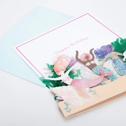 Meri Meri Mermaids Birthday Card
