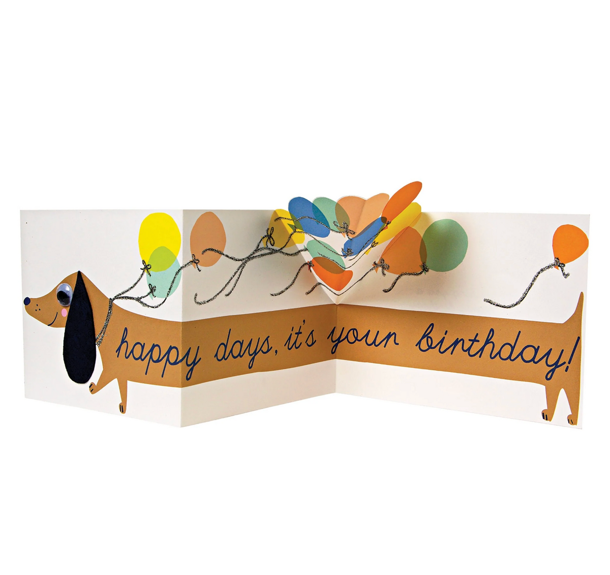 Meri Meri Sausage Dog Birthday Card, view 2