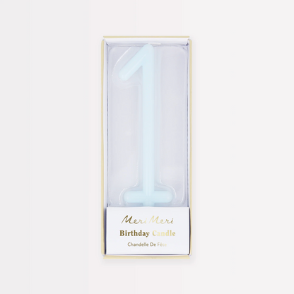 Meri Meri slim number birthday candle on a stick, view 11