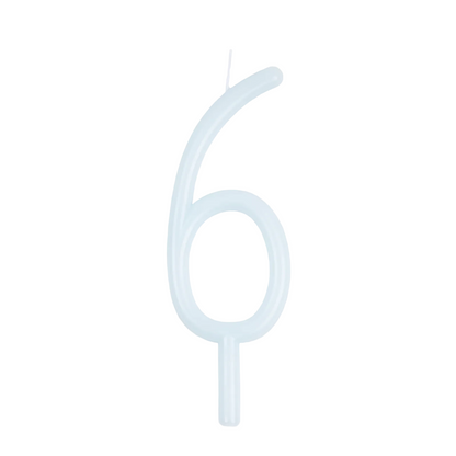 Meri Meri slim number birthday candle on a stick, view 6