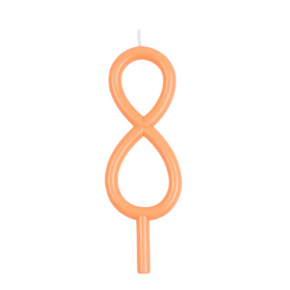 Meri Meri slim number birthday candle on a stick, view 8