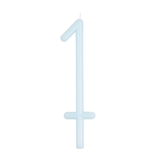 Meri Meri slim number birthday candle on a stick
