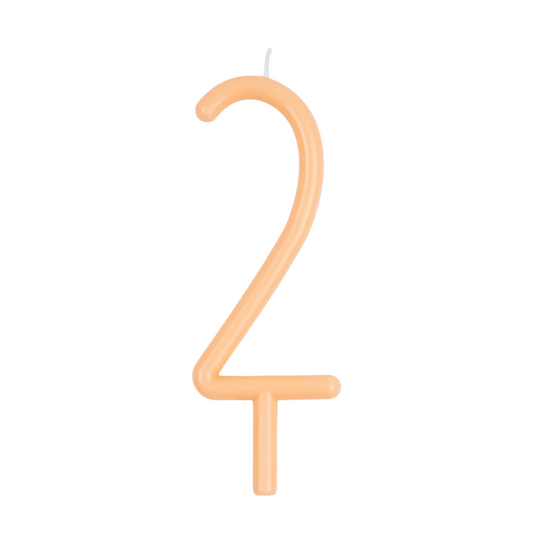Meri Meri slim number birthday candle on a stick, view 2