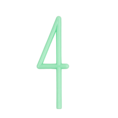 Meri Meri slim number birthday candle on a stick, view 4
