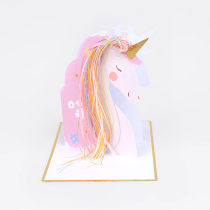 Meri Meri Unicorn Birthday Card, view 2