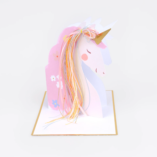 Meri Meri Unicorn Birthday Card