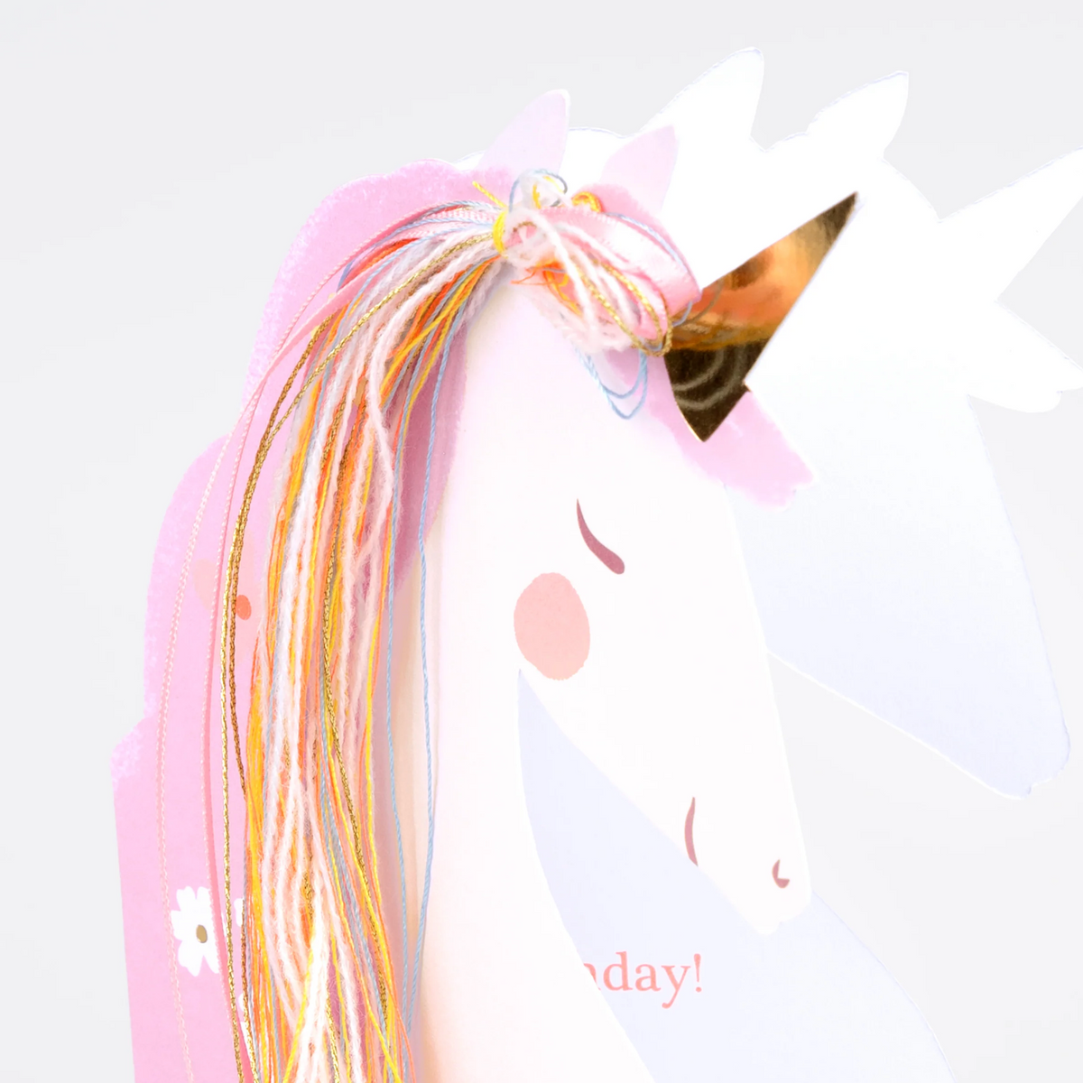 Meri Meri Unicorn Birthday Card, view 3