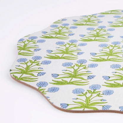 Meri Meri x Molly Mahon Blue Flower Placemat, view 3