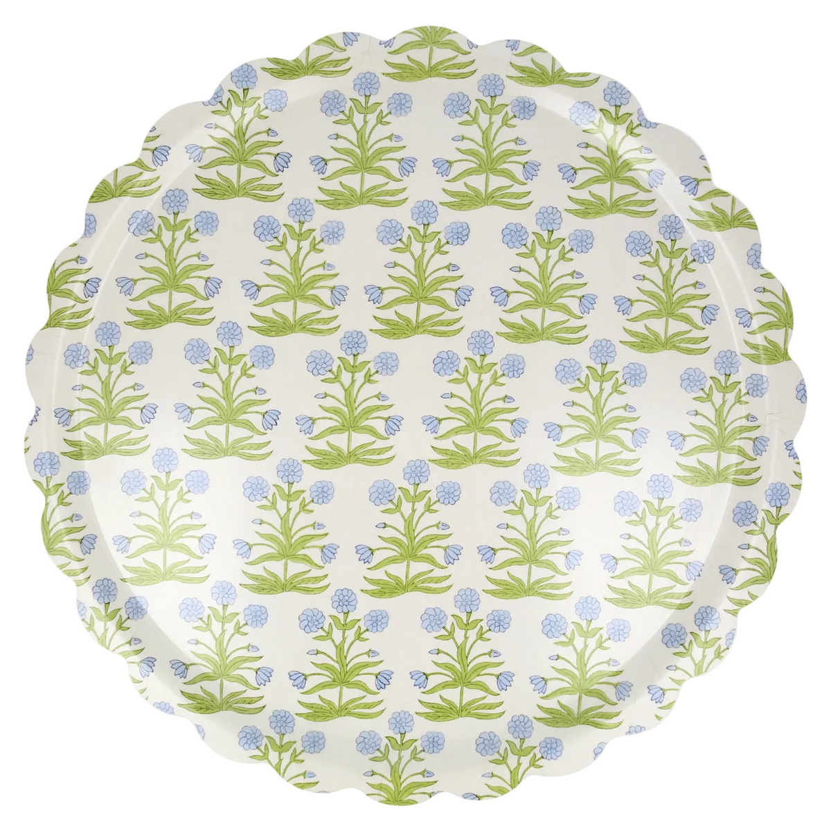 Meri Meri x Molly Mahon large tray with floral pattern and scalloped edge
