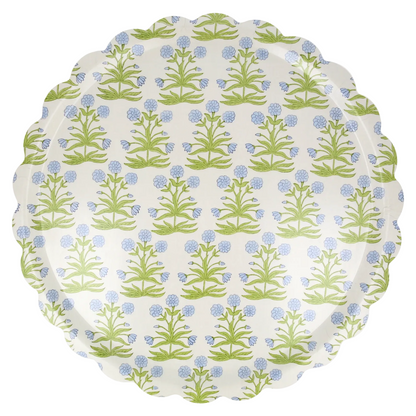 Meri Meri x Molly Mahon large tray with floral pattern and scalloped edge