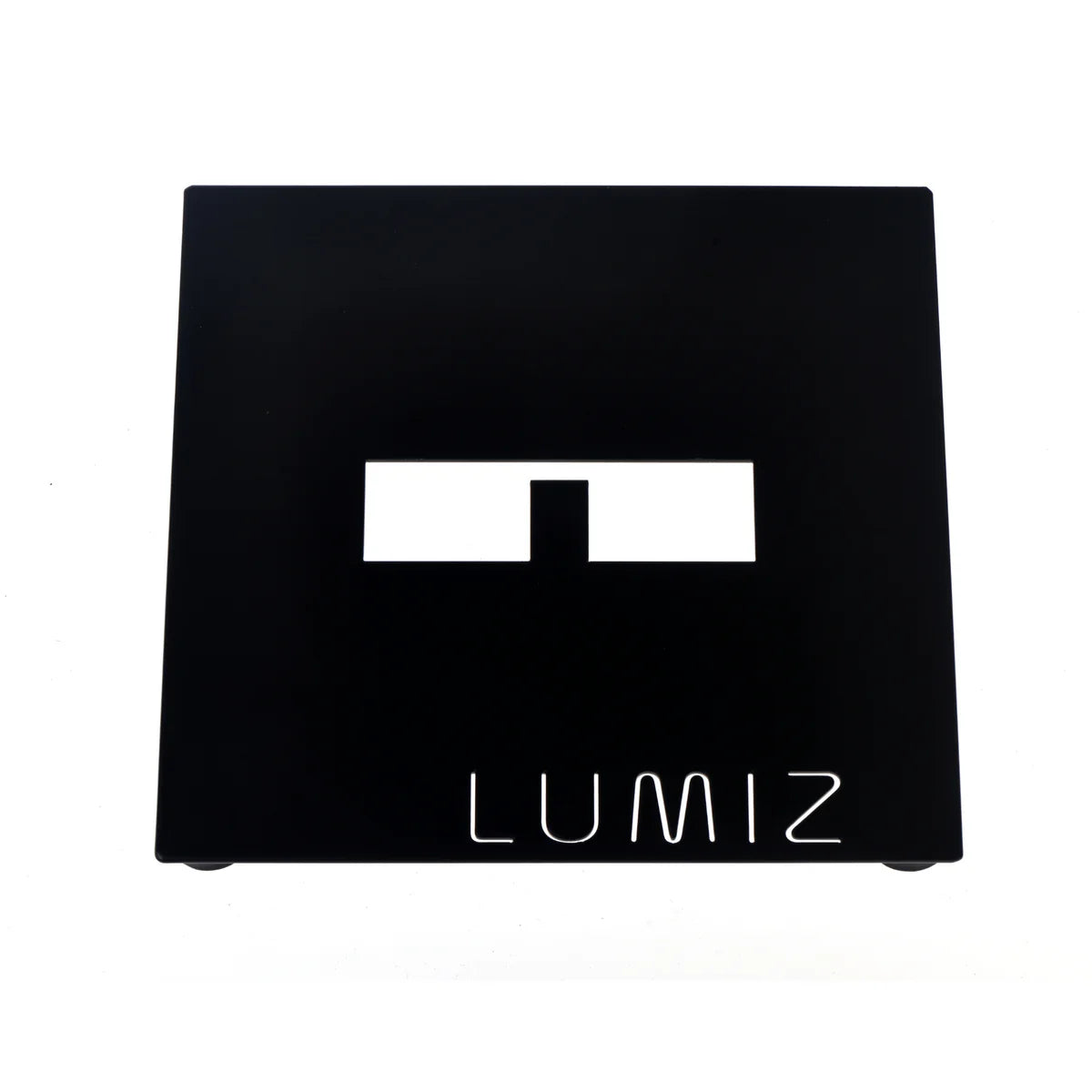 Lumiz black metal plate lantern holder