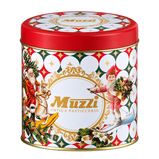 Muzzi Mini Panettone Assorted Christmas Decor Tin 100g