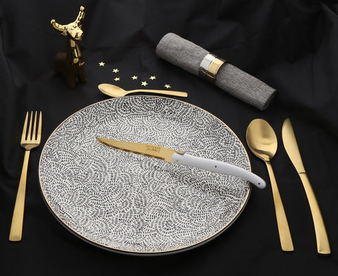 Laguiole Jean Dubost Gold Cutlery Box (Set of 24)