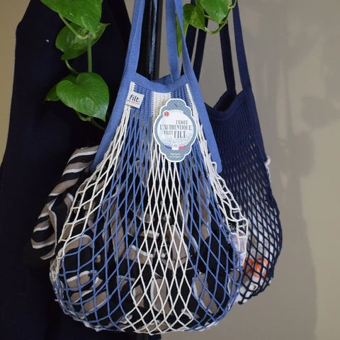 Net Long Handle Large Shopper Tote Bag