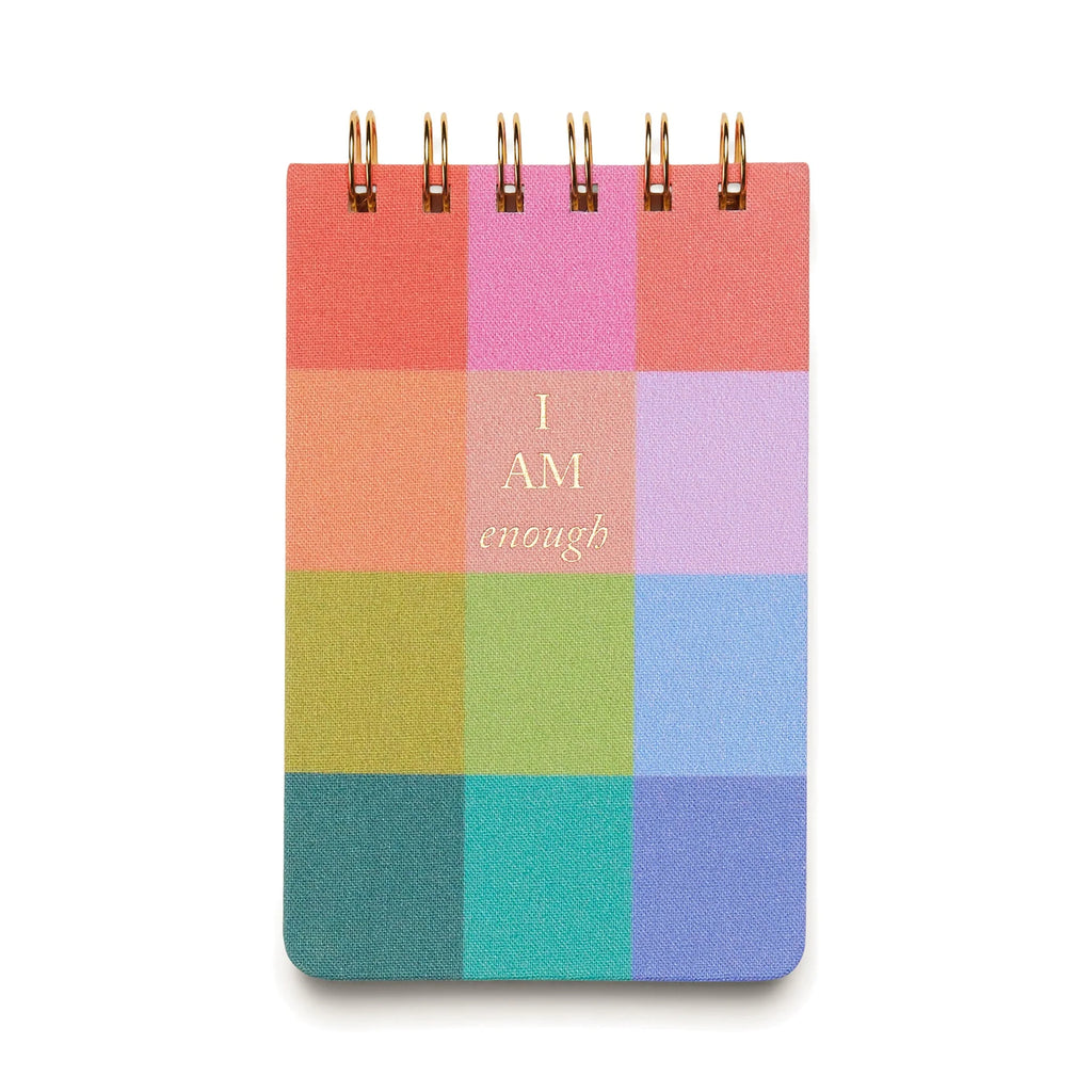 Gentlemen's Hardware Twin Wire Notepad - Rainbow Check