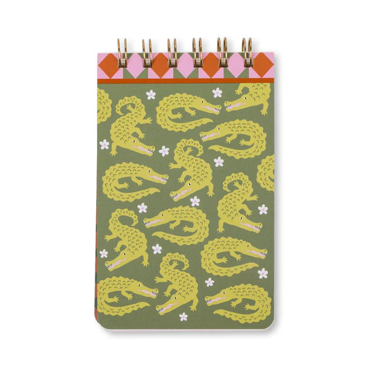 Gentlemen's Hardware A Dopo Twin Wire Notepad - Crocodile