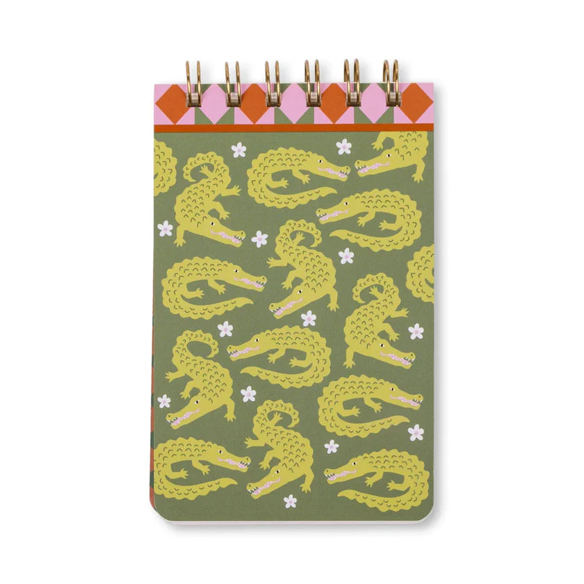 Gentlemen's Hardware A Dopo Twin Wire Notepad - Crocodile
