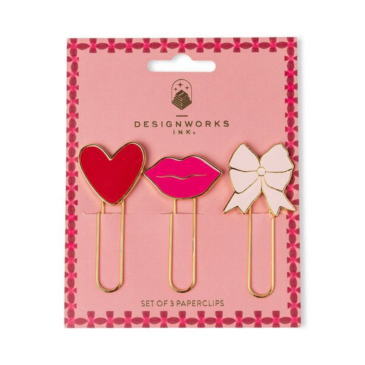Designworks Ink - Set of 3 Paperclips - Love