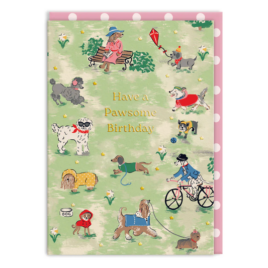Cath Kidston Park Dogs Birthday Card