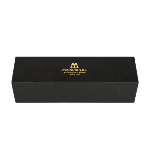 Manopoulos - Handcrafted Khaki Brown Suede Roll-Up Chess Set with Metal Chessmen