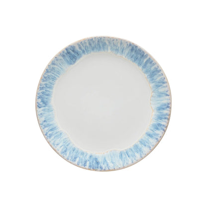 Costa Nova Brisa Dinner Plate Coupe 28cm in blue and white glaze