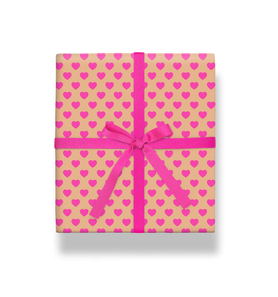 Kelly Hyatt Suki Pink Hearts Roll Wrap