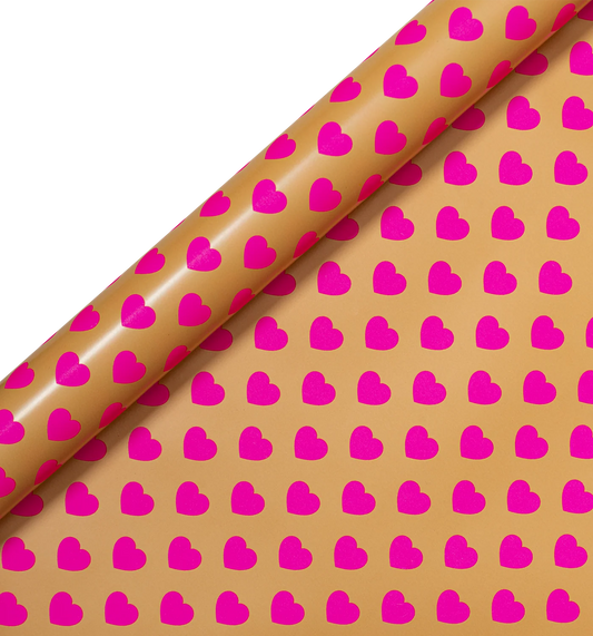 Kelly Hyatt Suki Pink Hearts Roll Wrap