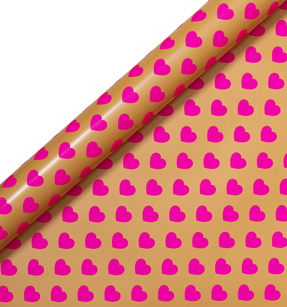 Kelly Hyatt Suki Pink Hearts Roll Wrap