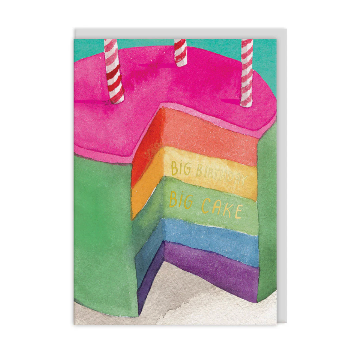 Rainbow Cake Birthday Card