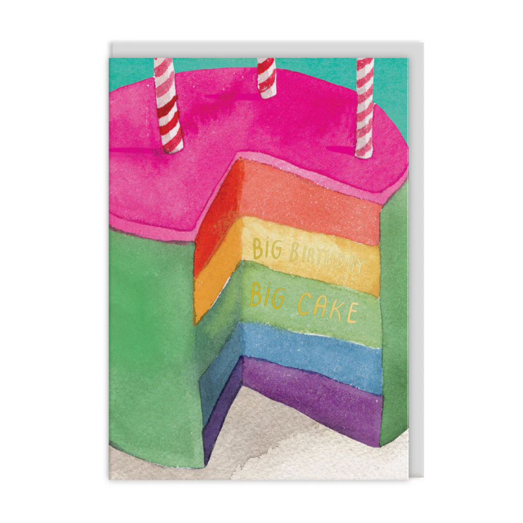 Rainbow Cake Birthday Card