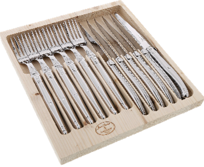 Laguiole Jean Dubost flatware open box set of 12 – view 2