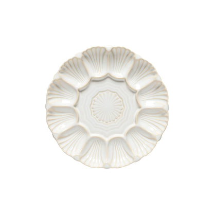 Costa Nova Cristal Aperitif Appetizer Dish 25cm in crackled grey stoneware