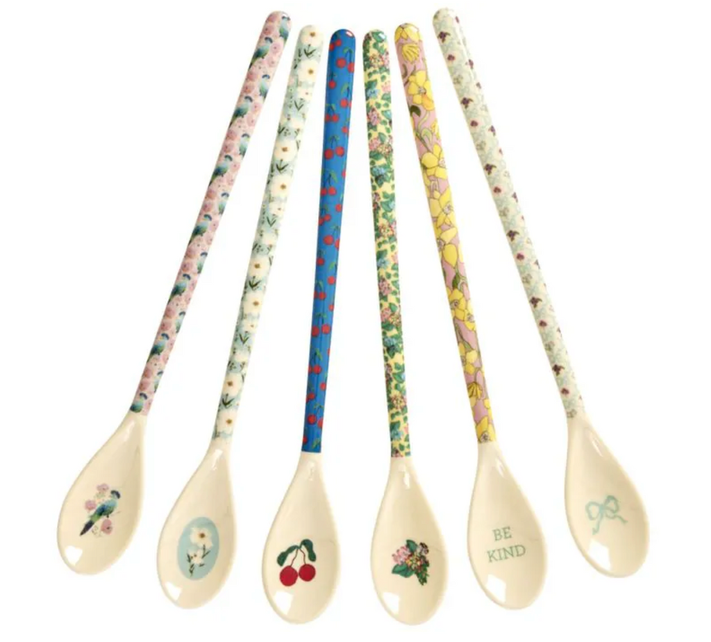Rice Melamine Latte Spoon Show Your True Colors Print - Pce