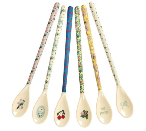 Rice Melamine Latte Spoon Show Your True Colors Print - Pce