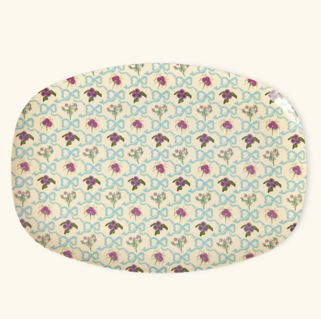 Rice Melamine Rectangular Plate - 30cmx22cm