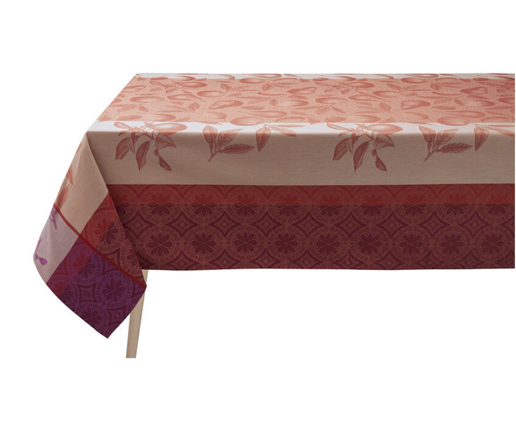 Le Jacquard Francais Arrière-Pays Pink Tablecloths