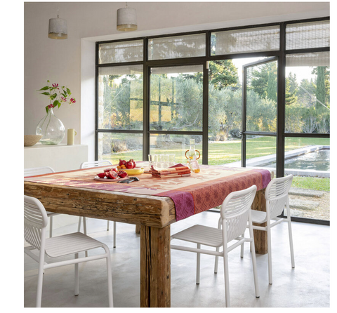 Le Jacquard Francais Arrière-Pays Pink Tablecloths