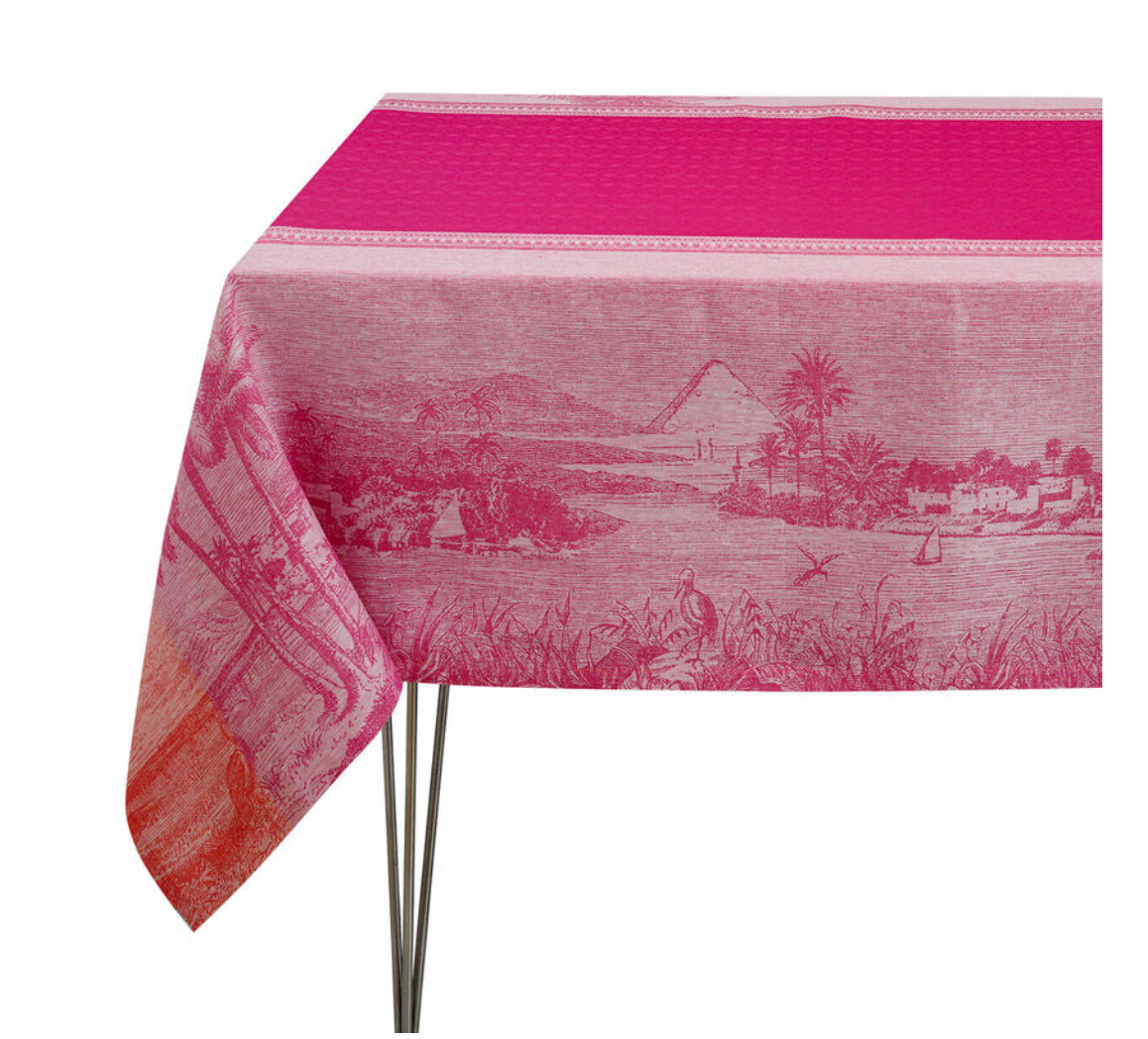 Le Jacquard Francais Croisiere Sur Le Nil Orchid tablecloth