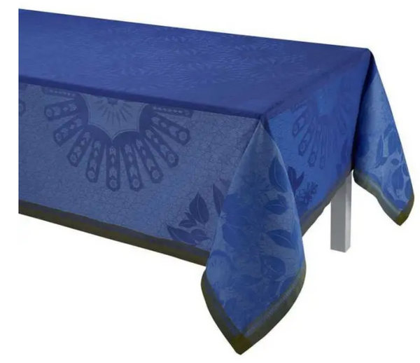 Le Jacquard Francais Jardin D'orient Blue Tableclothes - 175cmx175cm
