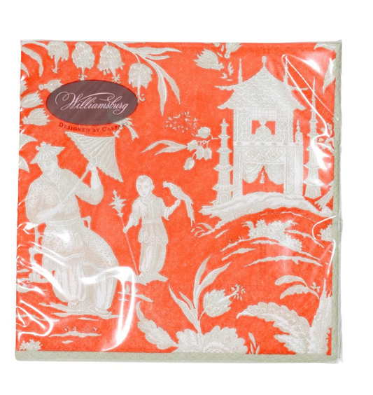 Caspari Silk Road Mandarin Napkins, Guest Towel