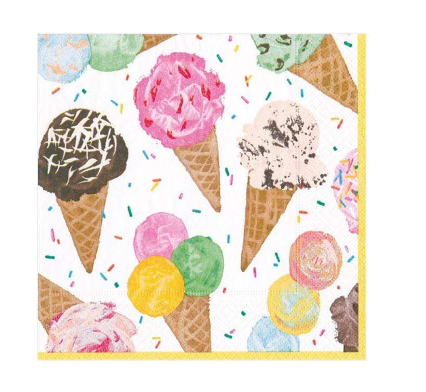 Caspari Scoop paper napkins