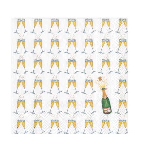 Caspari Bubbly Paper Cocktail Napkins