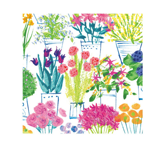 Caspari Flower Market Napkin