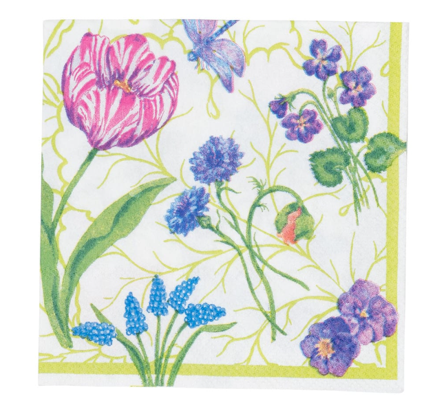 Caspari Floral Majolica Napkins