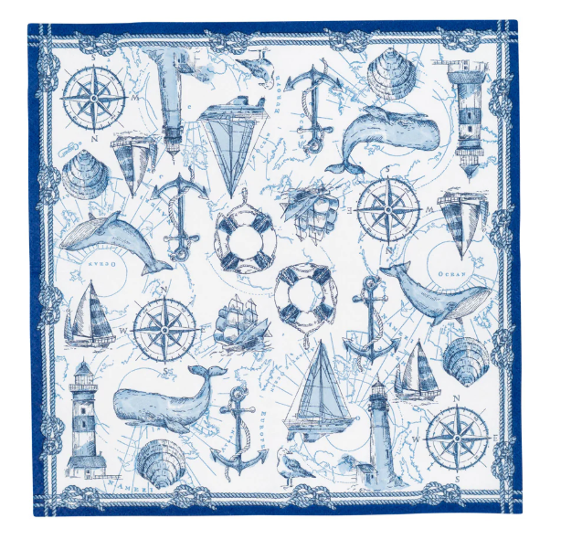 Caspari To The Lighthouse Napkins, paper napkins by Caspari