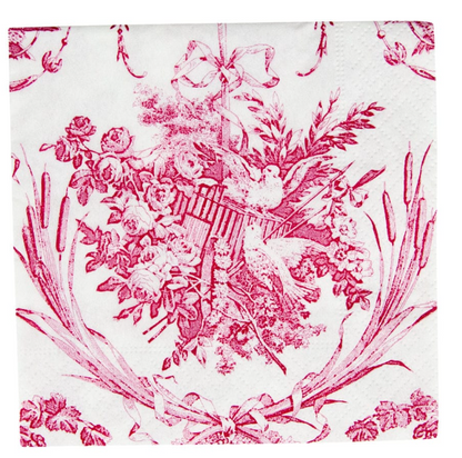 Caspari Romantic Rose Napkins