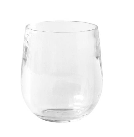 Caspari acrylic 12 oz tumbler glass