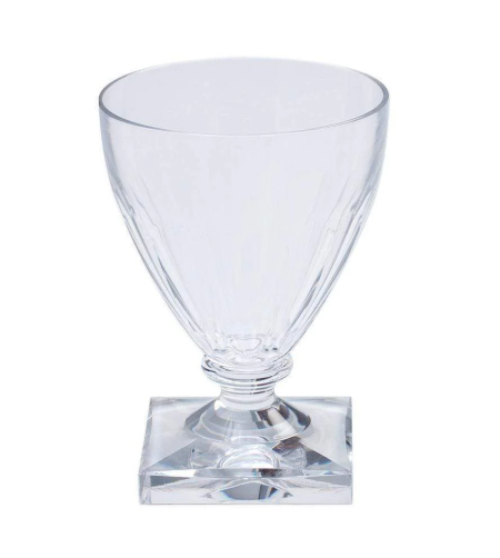 Caspari acrylic 8.5 oz wine goblet