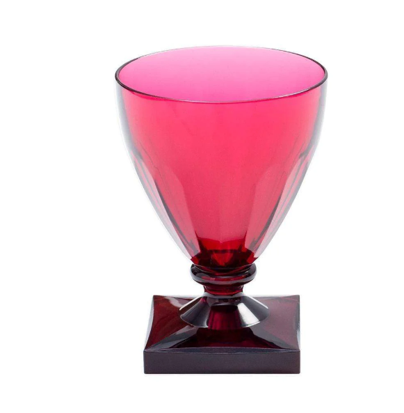 Caspari acrylic 8.5 oz wine goblet, view 4