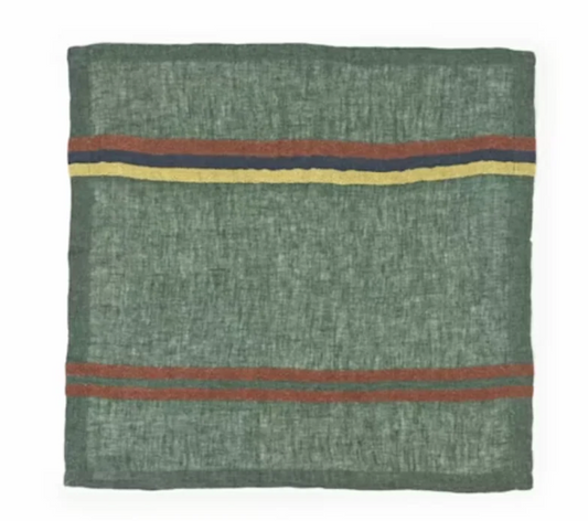 Libeco George Stripe Napkin Made In Belgium